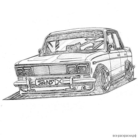 ВАЗ 2107 тюнинговая раскраска