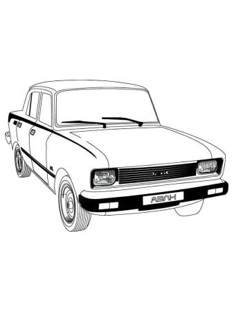 Москвич 2140 рисунок