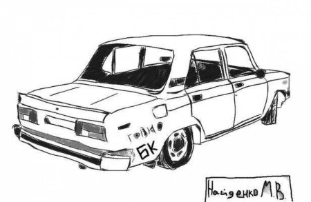ВАЗ 2107 БК рисунок