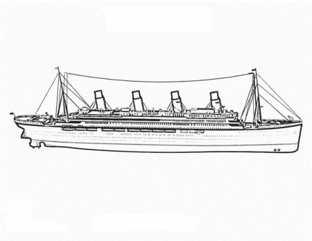 Титаник разукрашки корабль