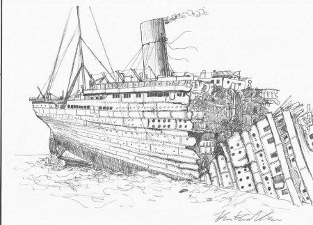 Раскраски Титаник и Британик