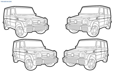 Раскраска Мерседес Гелендваген g63 AMG