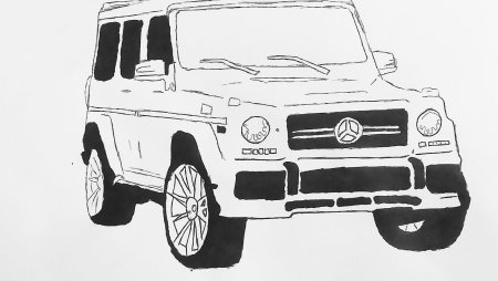 Раскраска Мерседес Гелендваген g63