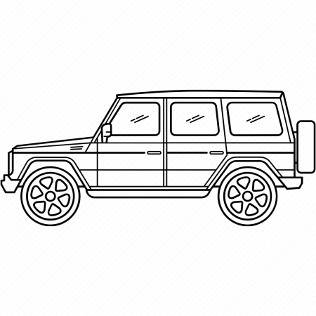 Раскраска Мерседес Бенц g63