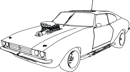 Раскраска. Гоночные автомобили