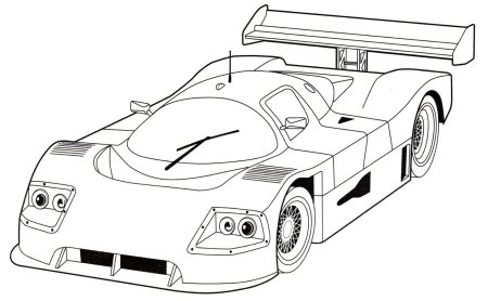 Раскраска Ferrari f50