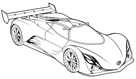 Раскраска Mazda Furai
