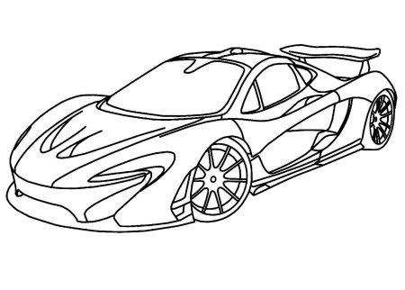 Раскраска Макларен 650s