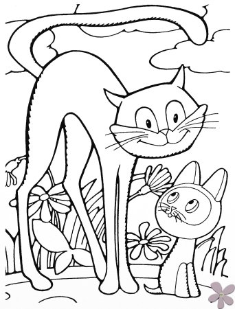 Котенок Гав раскраска кот