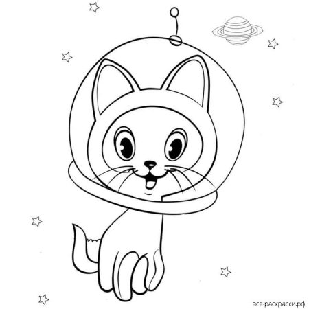 Раскраска котенок Гав и щенок шарик