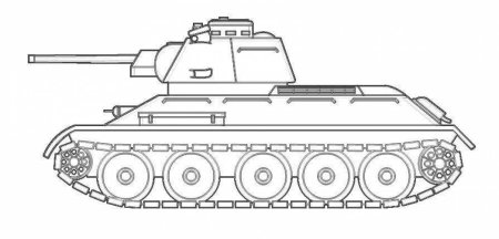 Раскраска танк кв 6