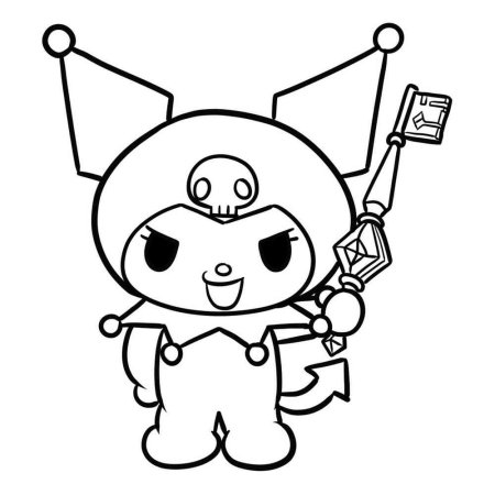 Инди КИД Kuromi раскраска