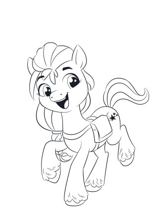 Раскраска my little Pony Санни