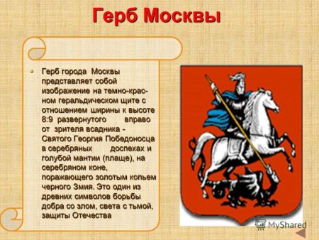 Святой Георгий герб Москвы