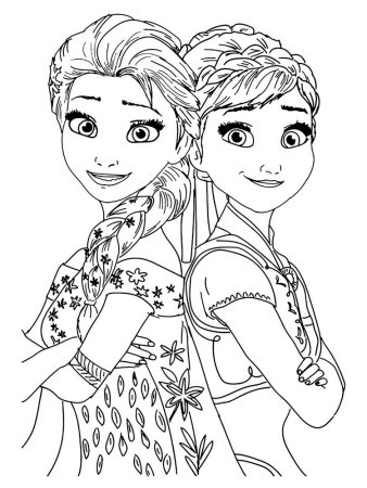 Раскраска Anna Elsa