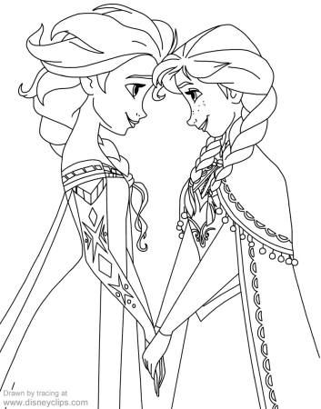 Раскраска Anna Elsa