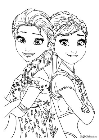 Раскраска Anna Elsa
