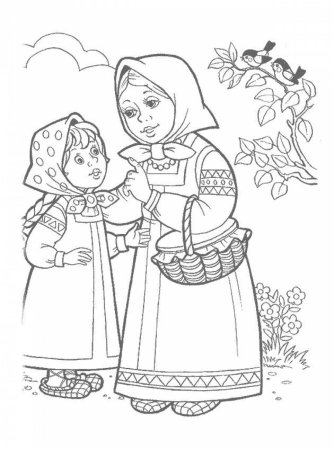 Гуси лебеди рисунок