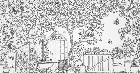 Secret Garden раскраска антистресс