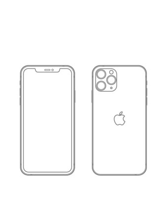 Раскраска iphone 11 Pro Max