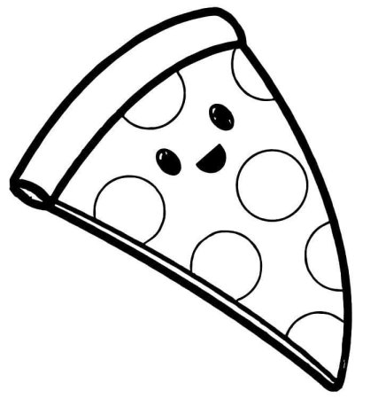 Картинки раскраски пицца (54 фото)