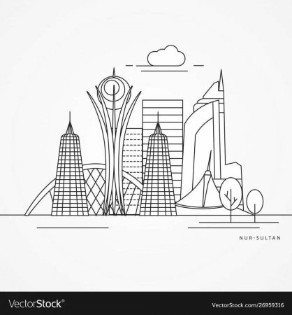 Раскраска Астана для детей