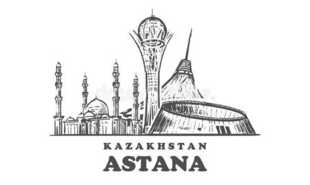 Раскраска Астана для детей