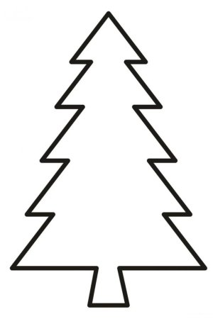 Раскраска елка Новогодняя