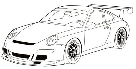 Раскраски Porsche 911 gt3 RS