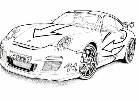 Раскраска Porsche 918 Spyder