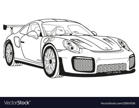 Раскраски Порше 911 турбо