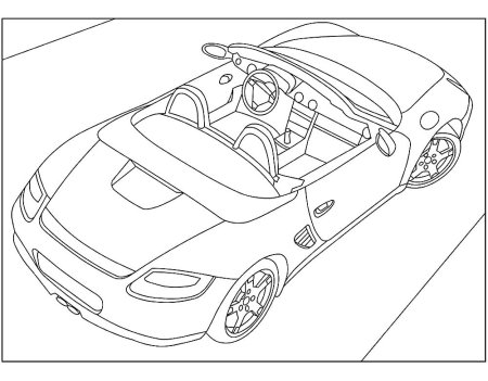 Раскраска Porsche 918 Spyder