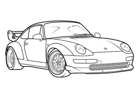 Раскраска Порше 911
