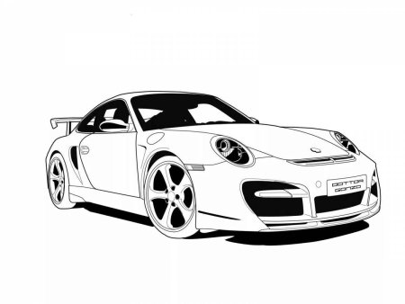 Раскраски Porsche 911 gt3 RS