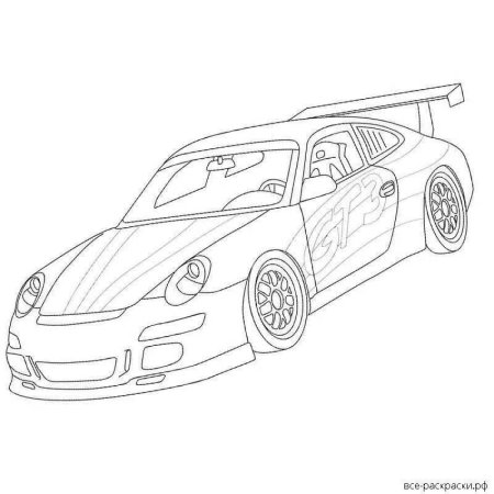 Раскраски Порше 911 турбо