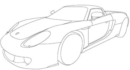 Порше 918 Спайдер раскраска