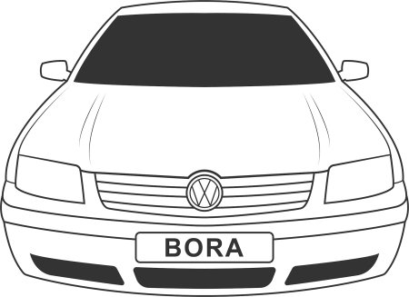 Раскраска Volkswagen Passat b6