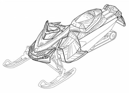 Снегоход BRP чертеж