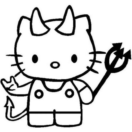 Хелло Китти раскраска