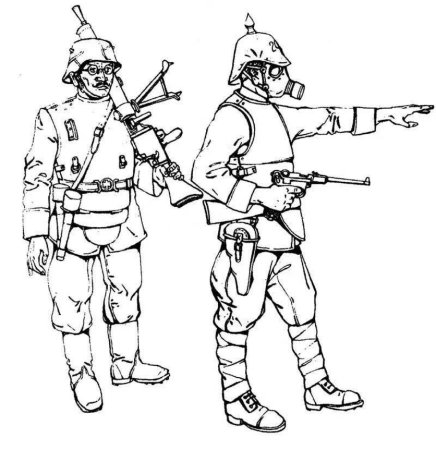 Раскраска: военные