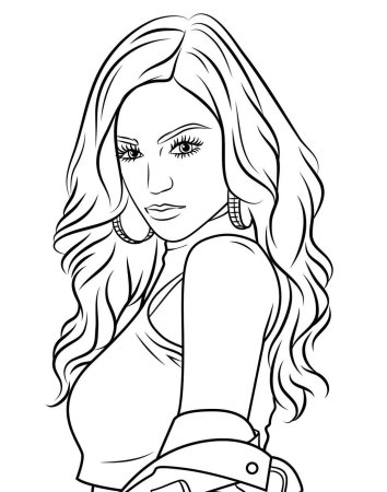 Модные раскраски