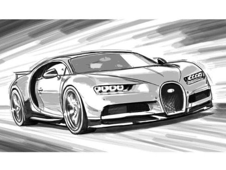 Bugatti Chiron раскраска