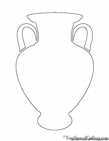 Ваза раскраска