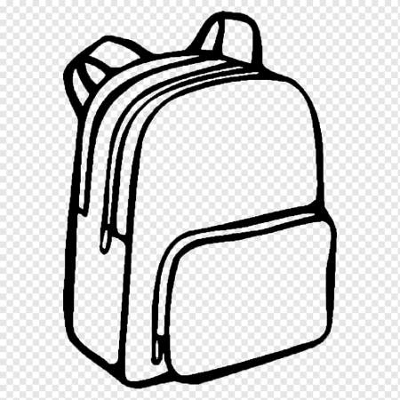 Раскраска портфель школьный