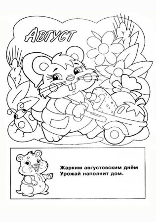 Детские раскраски по месяцам