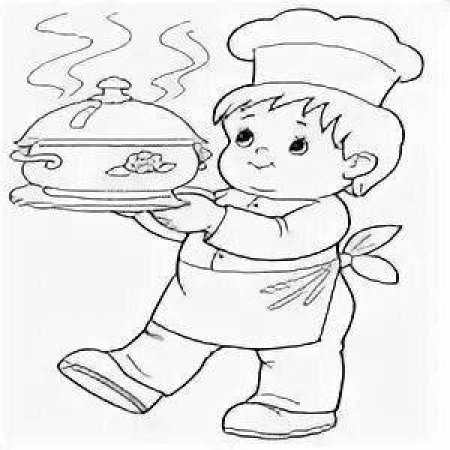 Повар рисунок