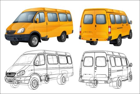 Микроавтобус ПАЗ vector сзади