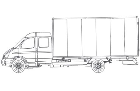 ГАЗ-3310 Валдай чертеж
