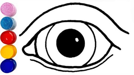 Глаза раскраска для детей