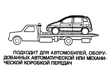 Схема буксировки автомобиля